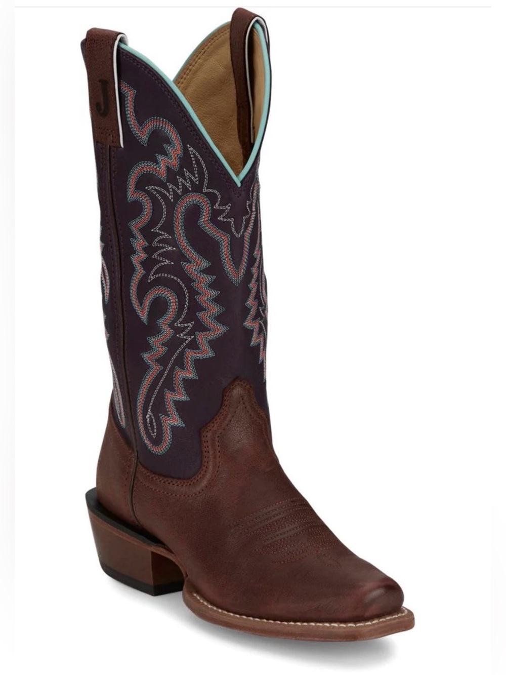 Justin Boots Women's Breaking News Western Boot Leather #FN4123 Size 11B NEW